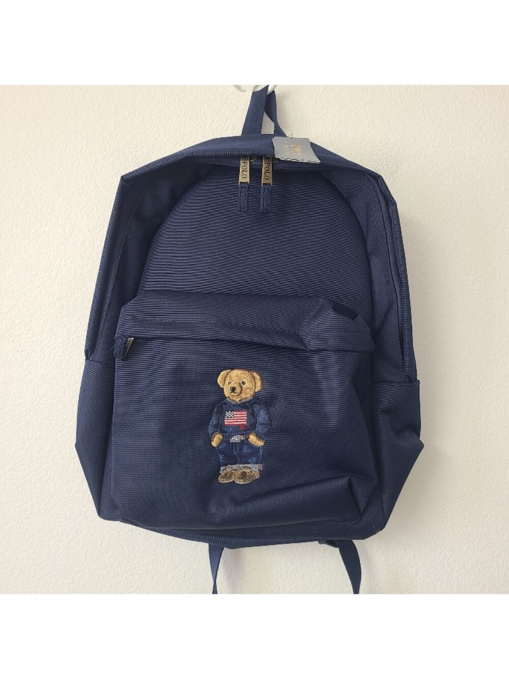 Polo Ralph Lauren Polo Bear Embroidered Backpack 9AR149-BCV Newport Navy